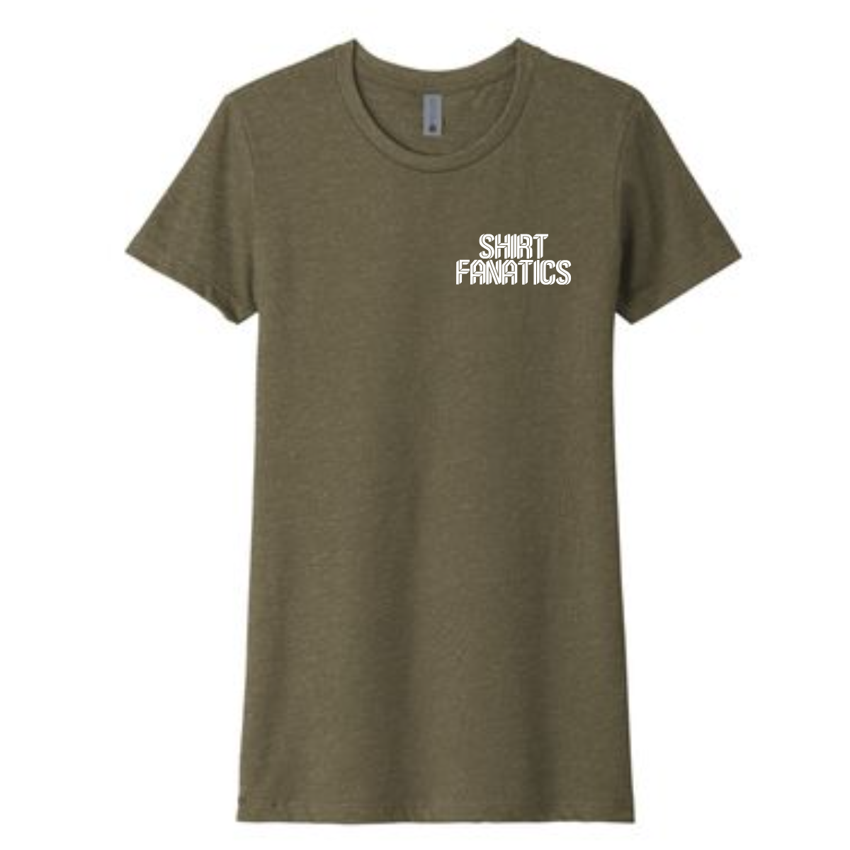 Next Level Apparel Women's CVC Tee- Front Left Chest Logo
