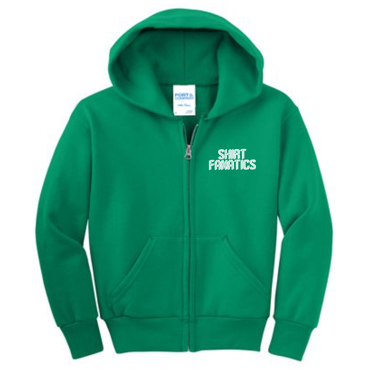 Port & Company Youth Full Zip Hooded Sweatshirt
