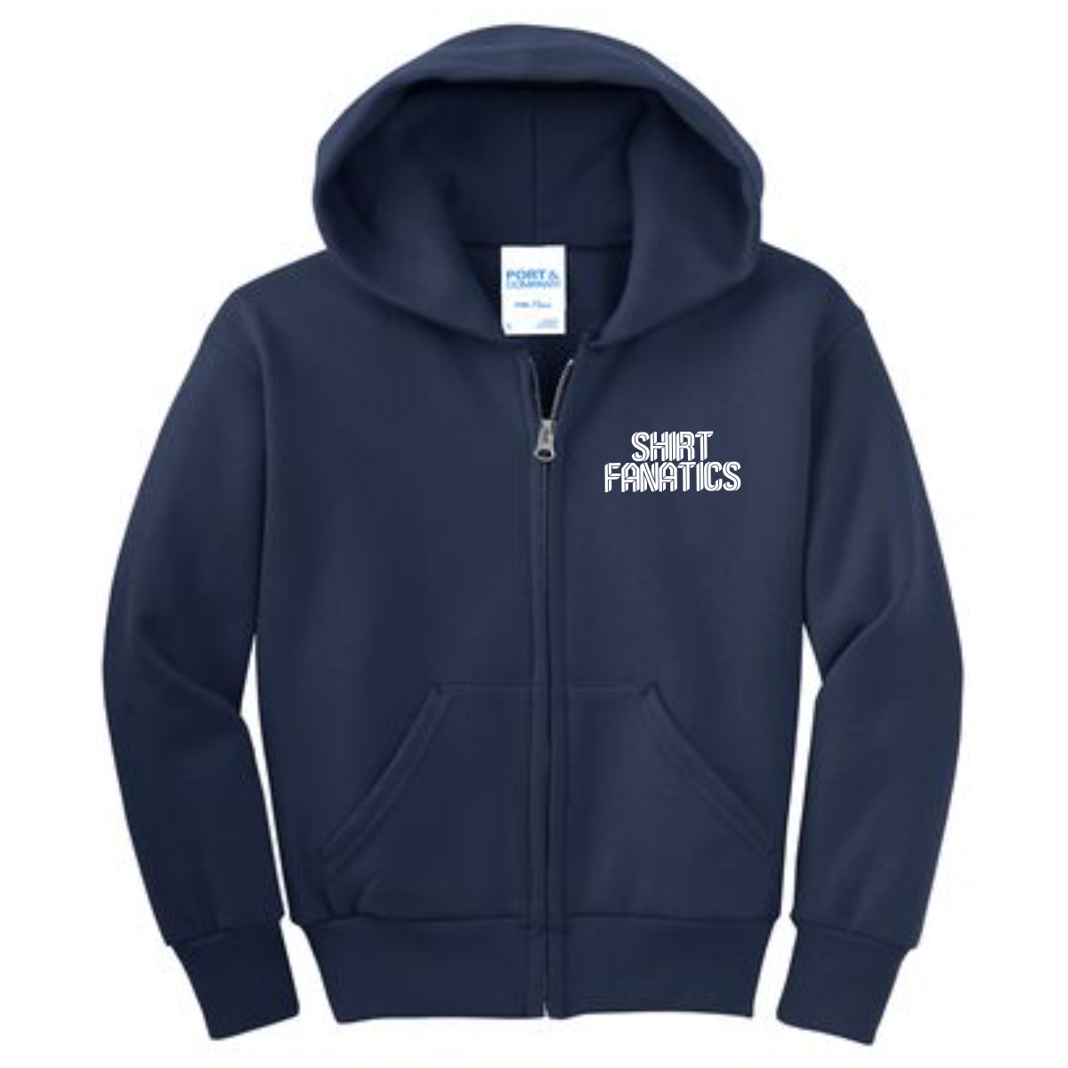 Port & Company Youth Full Zip Hooded Sweatshirt