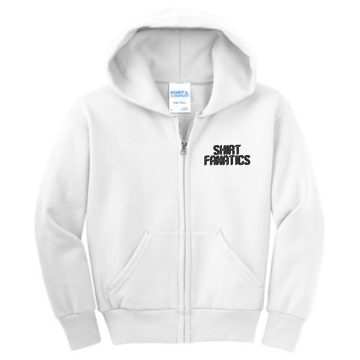 Port & Company Youth Full Zip Hooded Sweatshirt