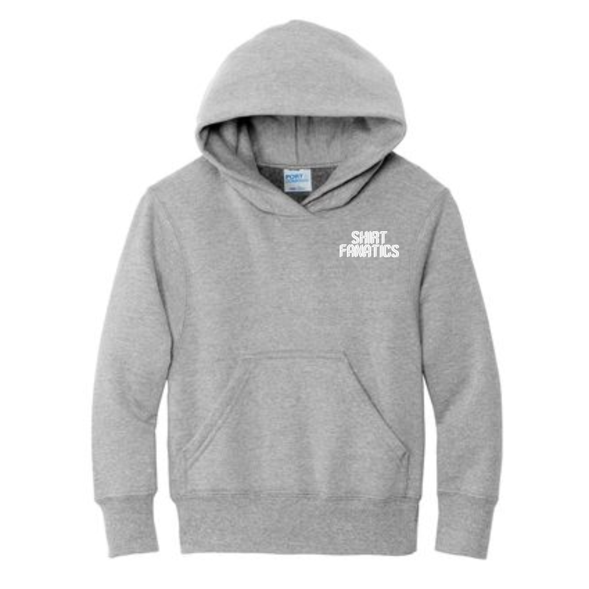 Port & Company Youth Hooded Sweatshirt- Front Left Chest Logo