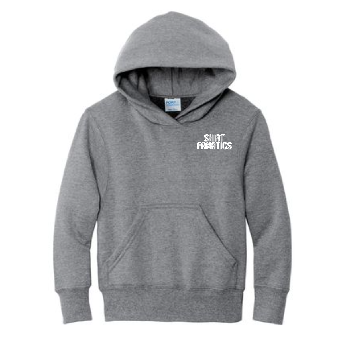 Port & Company Youth Hooded Sweatshirt- Front Left Chest Logo