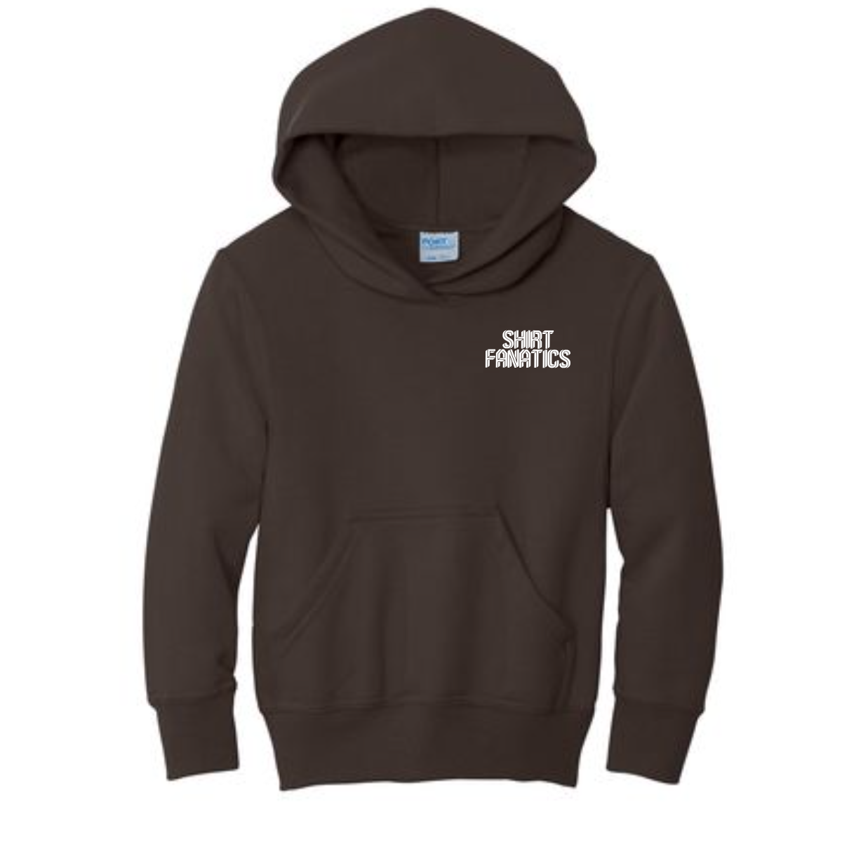 Port & Company Youth Hooded Sweatshirt- Front Left Chest Logo