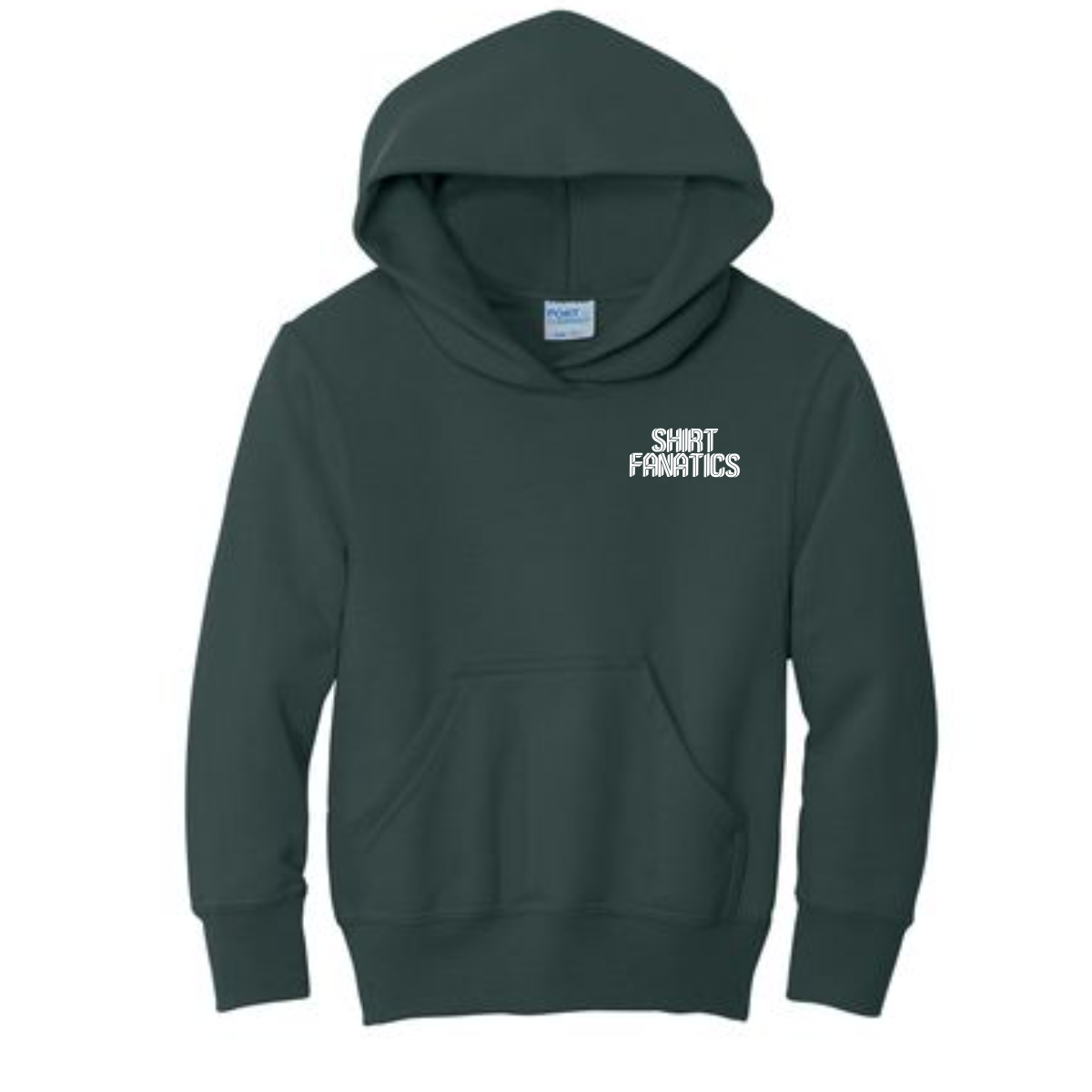 Port & Company Youth Hooded Sweatshirt- Front Left Chest Logo
