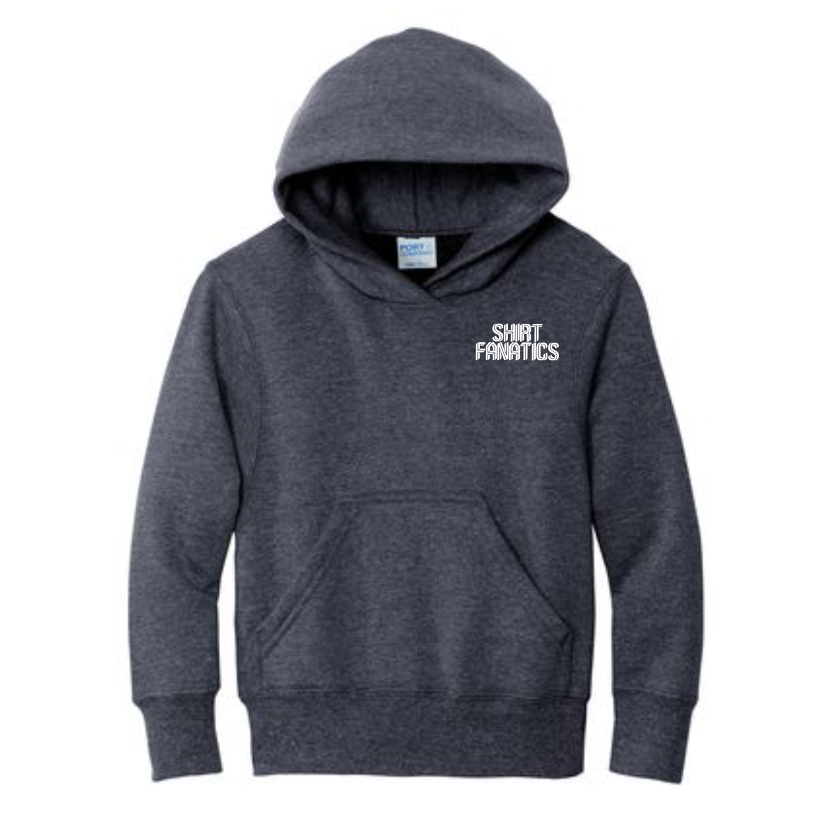 Port & Company Youth Hooded Sweatshirt- Front Left Chest Logo