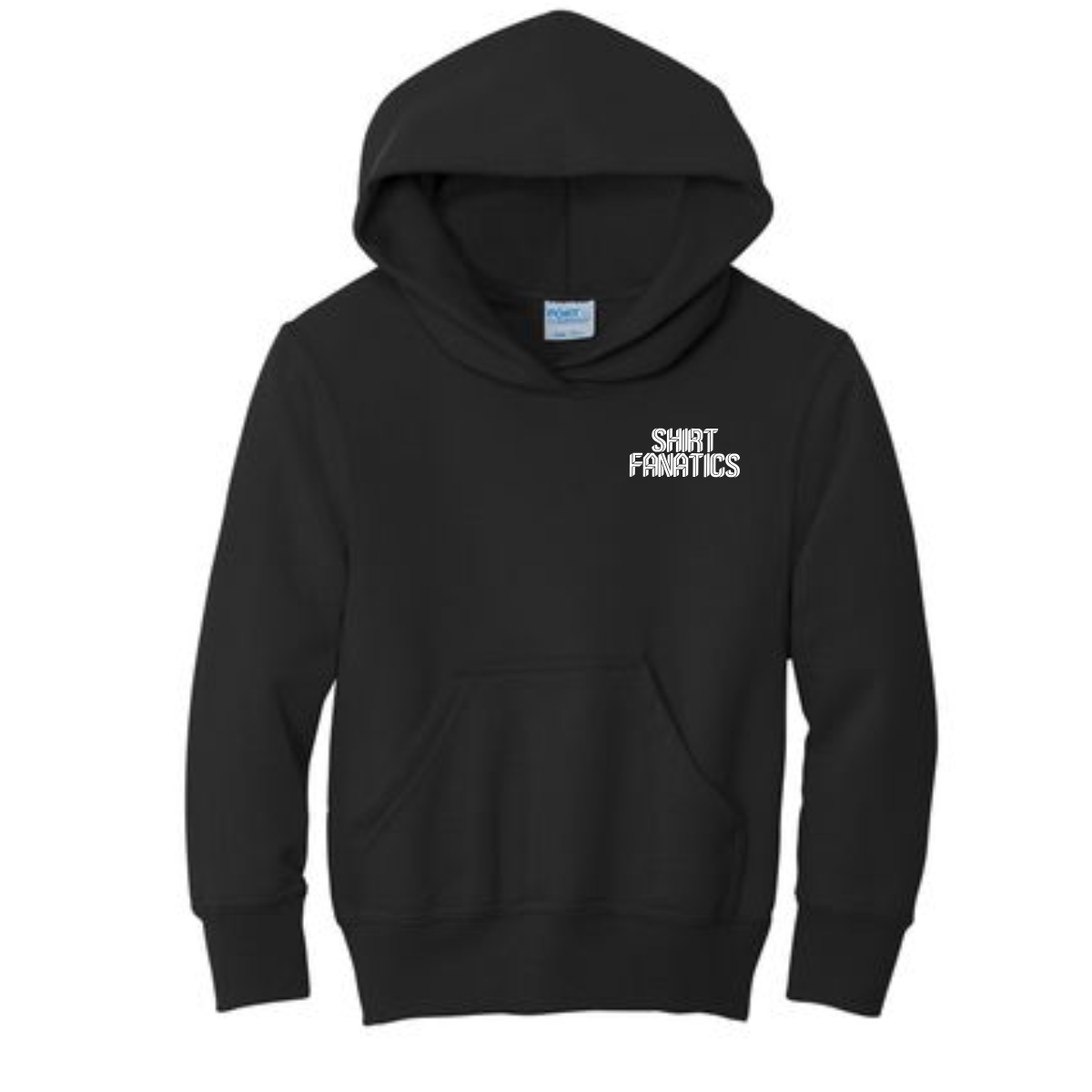 Port & Company Youth Hooded Sweatshirt- Front Left Chest Logo
