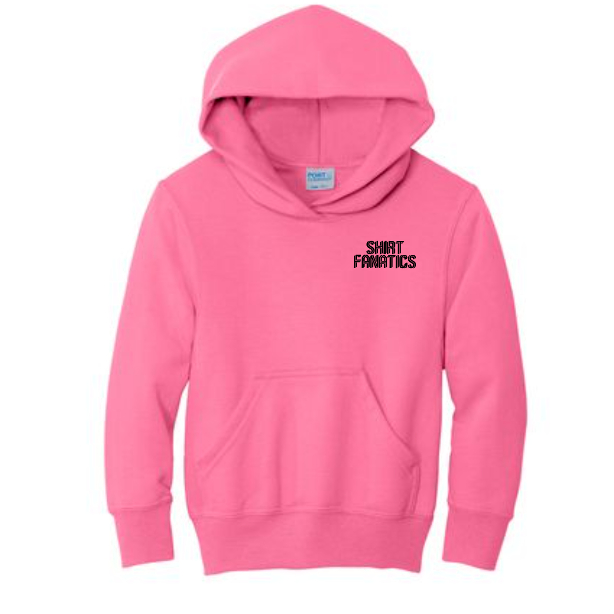 Port & Company Youth Hooded Sweatshirt- Front Left Chest Logo