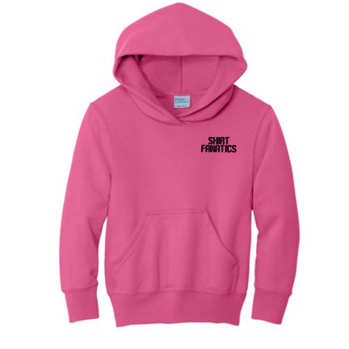 Port & Company Youth Hooded Sweatshirt- Front Left Chest Logo