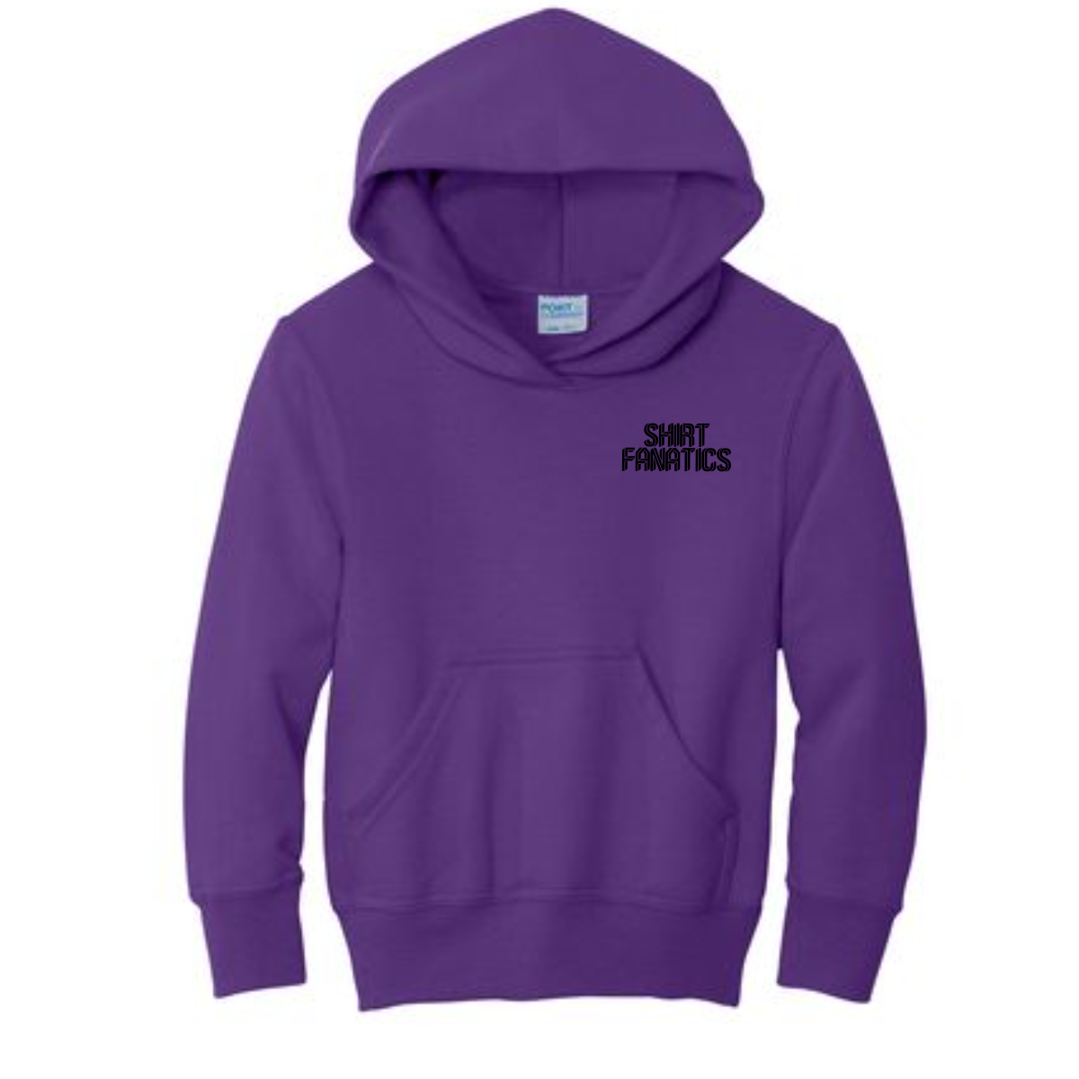 Port & Company Youth Hooded Sweatshirt- Front Left Chest Logo