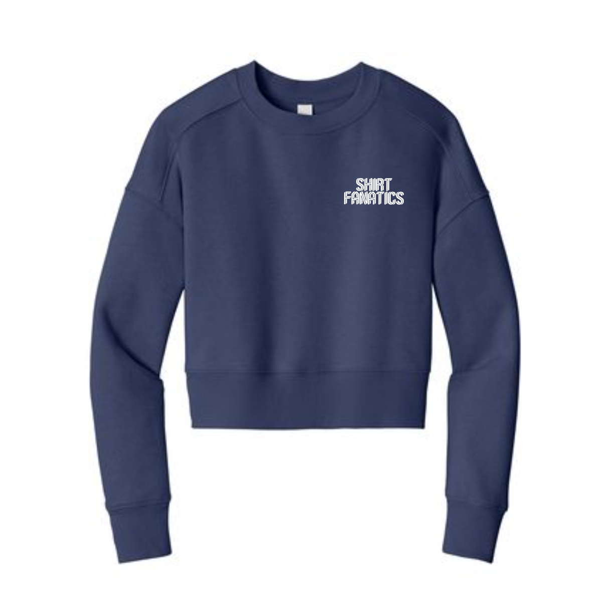 District Women's Cropped Sweatshirt- Front Left Chest Logo