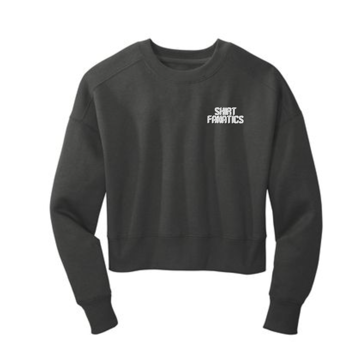 District Women's Cropped Sweatshirt- Front Left Chest Logo