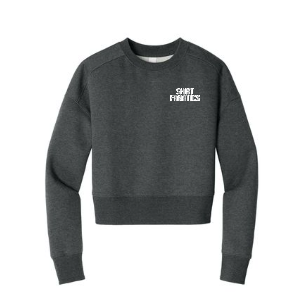 District Women's Cropped Sweatshirt- Front Left Chest Logo