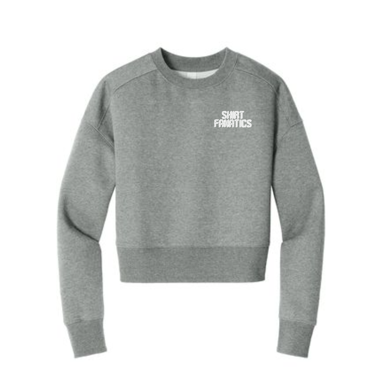 District Women's Cropped Sweatshirt- Front Left Chest Logo