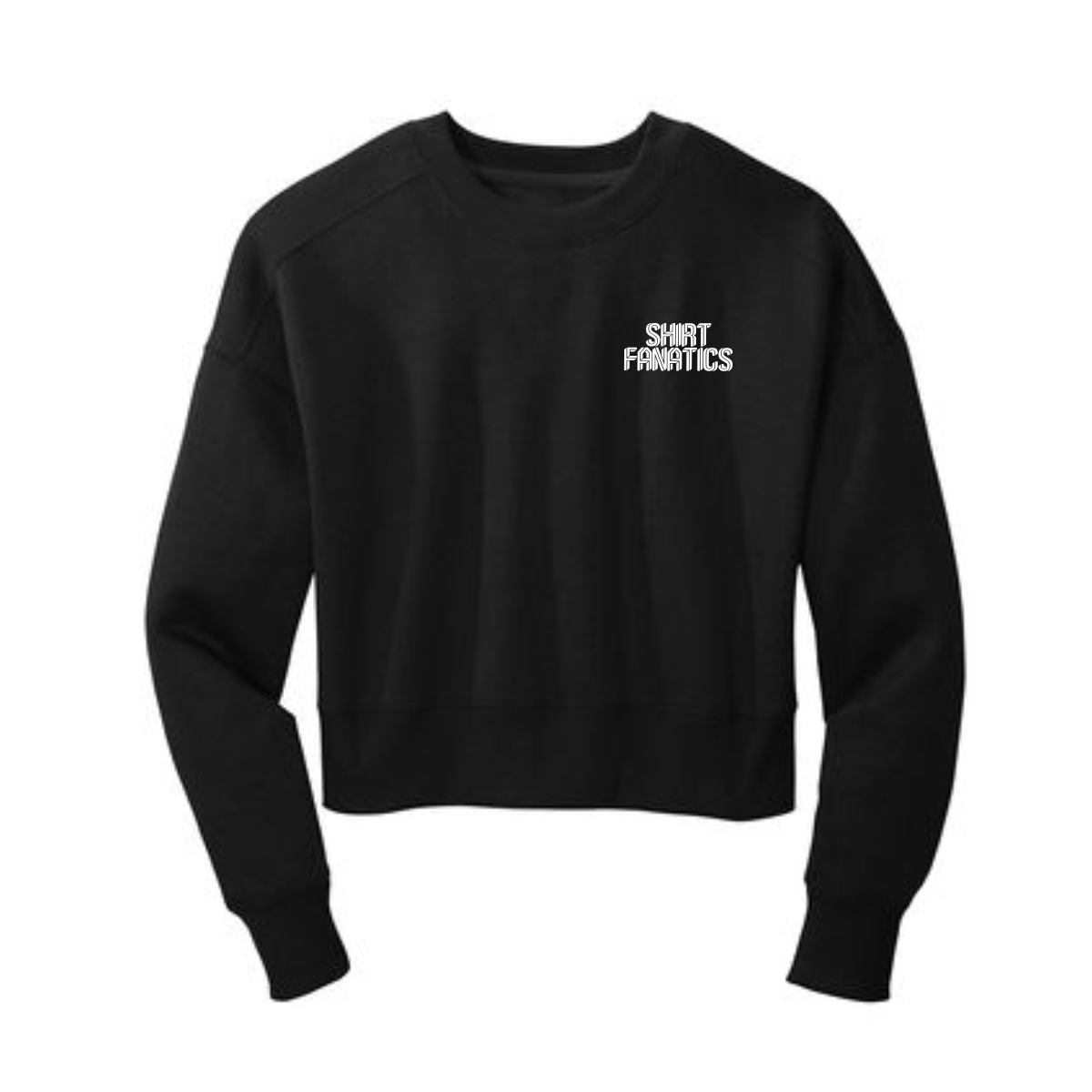 District Women's Cropped Sweatshirt- Front Left Chest Logo