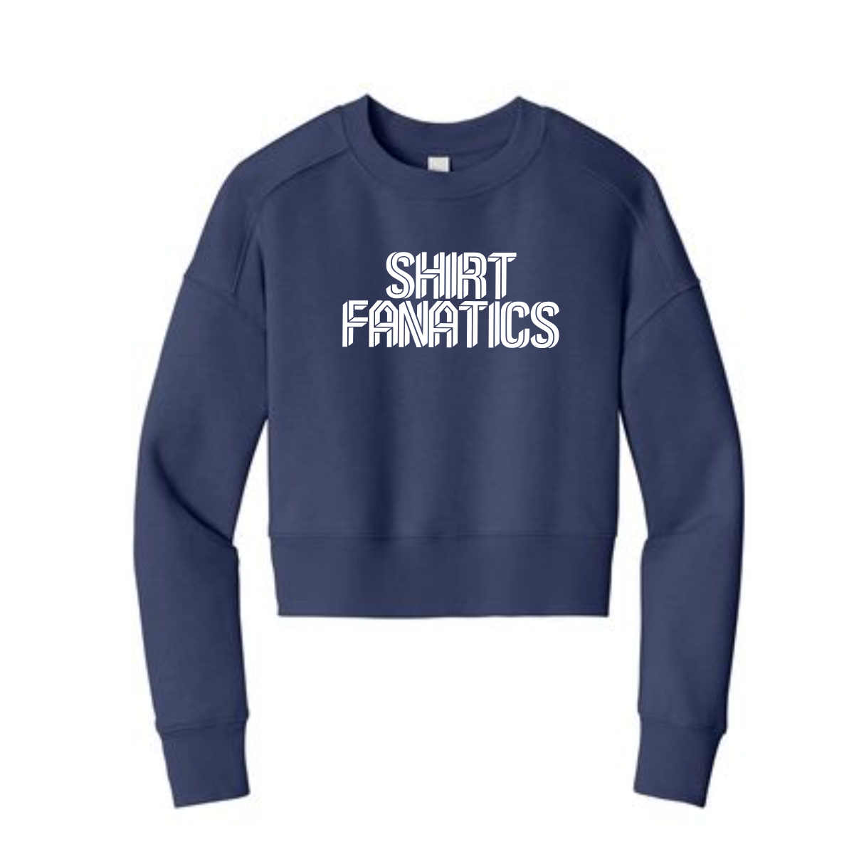 District Women's Cropped Sweatshirt- Screen Printed
