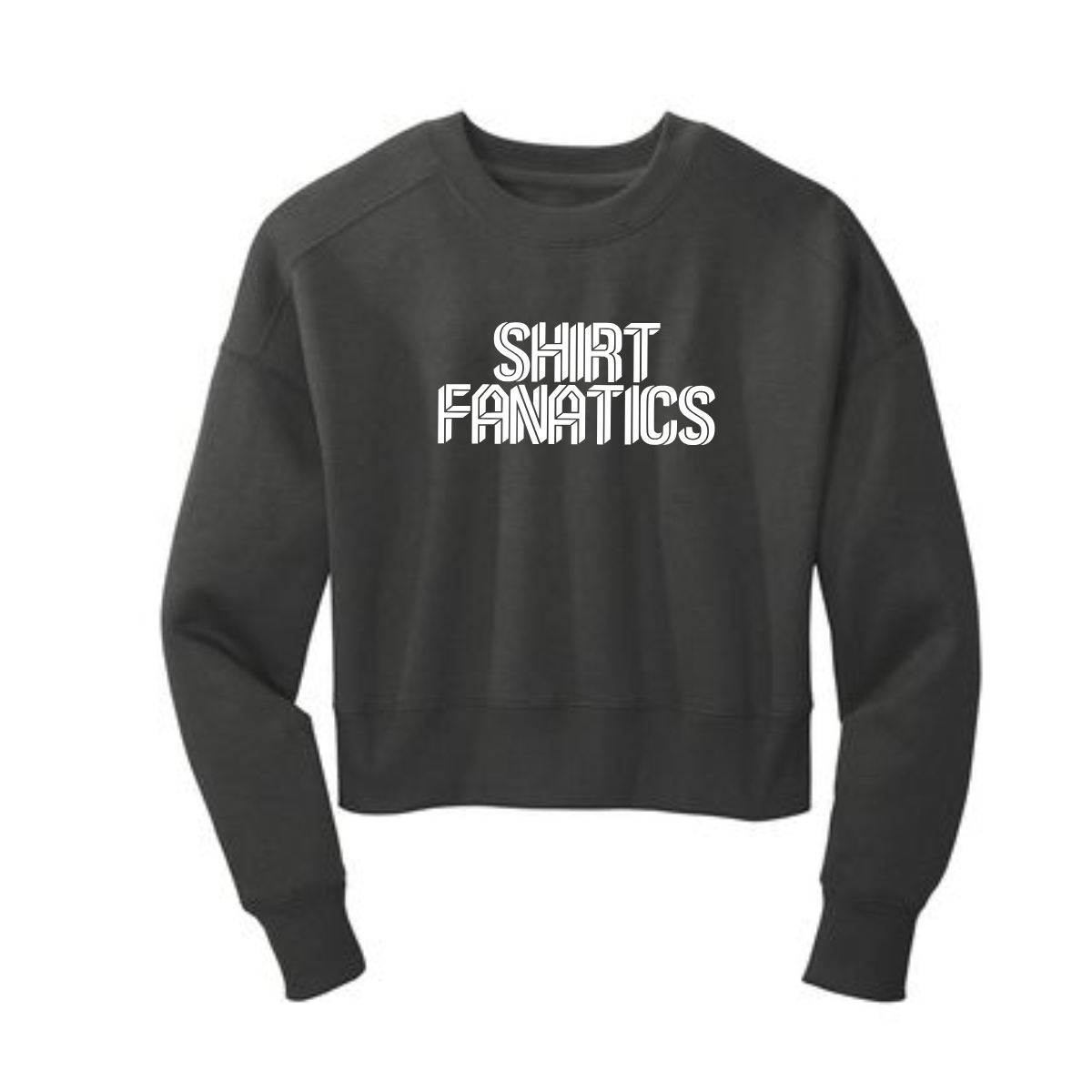 District Women's Cropped Sweatshirt- Full Chest Logo