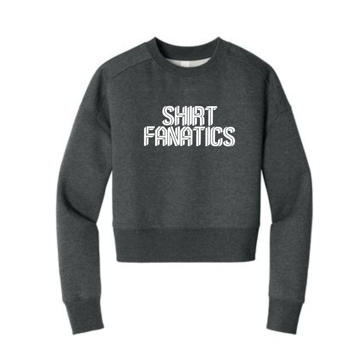 District Women's Cropped Sweatshirt- Full Chest Logo