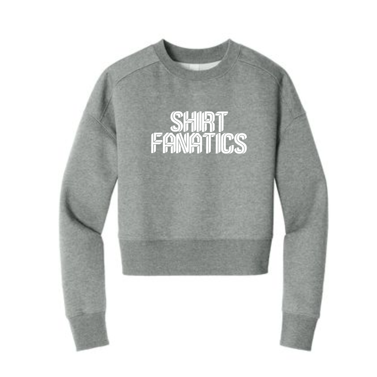 District Women's Cropped Sweatshirt- Full Chest Logo