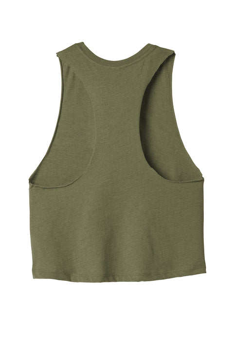 Bella+Canvas Racerback Cropped Tank- Screen Printed