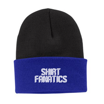 Port & Company Knit Cap.- Embroidered