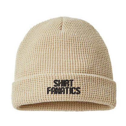 Richardson Waffle Cuffed Embroidered Beanie- Embroidered