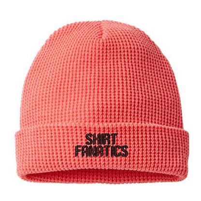 Richardson Waffle Cuffed Embroidered Beanie- Embroidered