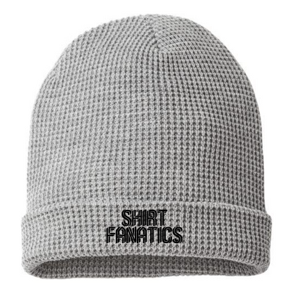 Richardson Waffle Cuffed Embroidered Beanie- Embroidered