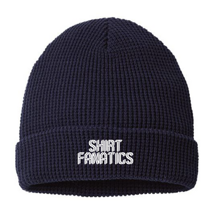 Richardson Waffle Cuffed Embroidered Beanie- Embroidered