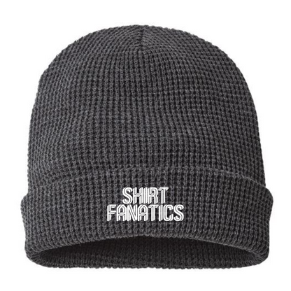 Richardson Waffle Cuffed Embroidered Beanie- Embroidered