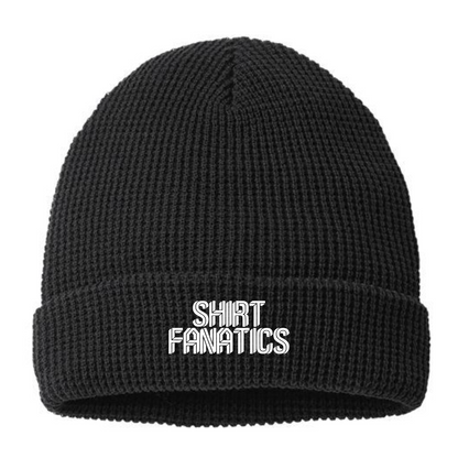 Richardson Waffle Cuffed Embroidered Beanie- Embroidered