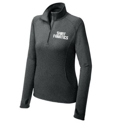 Sport-Tek® Women's Sport-Wick® Stretch 1/4-Zip Pullover- Embroidered