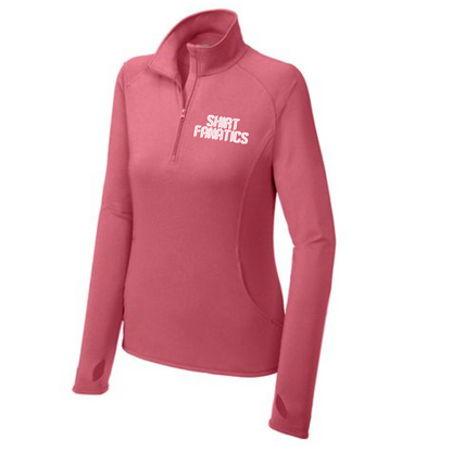 Sport-Tek® Women's Sport-Wick® Stretch 1/4-Zip Pullover- Embroidered