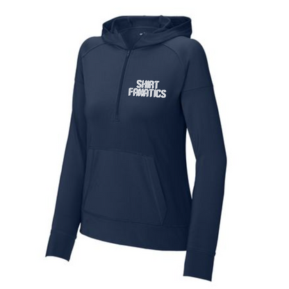 Sport-Tek® Sport-Wick® Stretch 1/2-Zip Hoodie- Women's- Embroidered