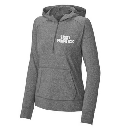 Sport-Tek® Sport-Wick® Stretch 1/2-Zip Hoodie- Women's- Embroidered