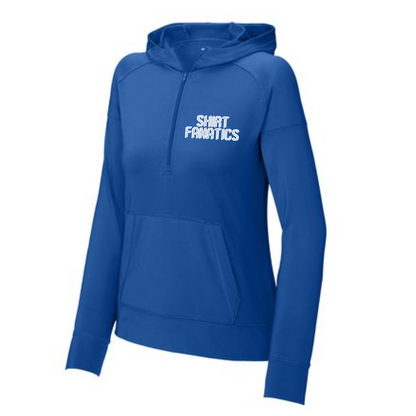 Sport-Tek® Sport-Wick® Stretch 1/2-Zip Hoodie- Women's- Embroidered
