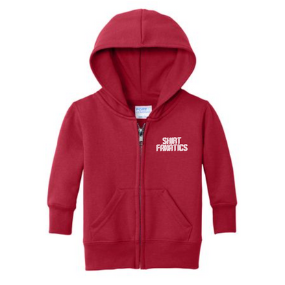 Port & Company Toddler Full Zip Hooded Sweatshirt- Embroidered