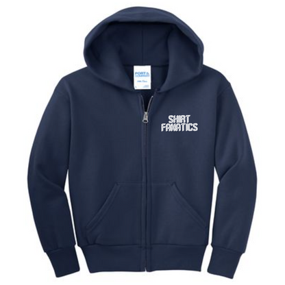 Port & Company Ladies Full Zip Hooded Sweatshirt- Embroidered