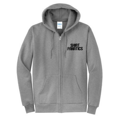 Port & Company Unisex Full Zip Hooded Sweatshirt- Embroidered