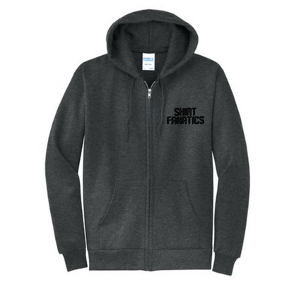 Port & Company Unisex Full Zip Hooded Sweatshirt- Embroidered