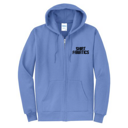 Port & Company Unisex Full Zip Hooded Sweatshirt- Embroidered