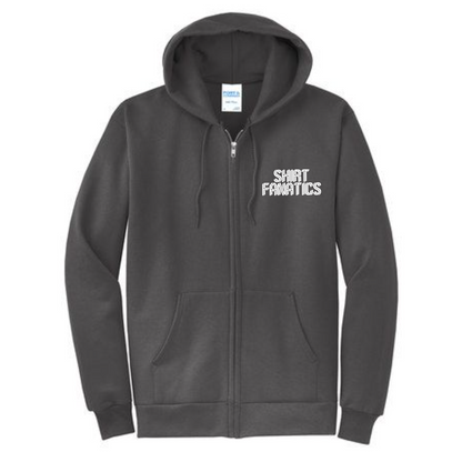 Port & Company Unisex Full Zip Hooded Sweatshirt- Embroidered