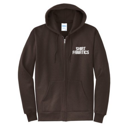 Port & Company Unisex Full Zip Hooded Sweatshirt- Embroidered