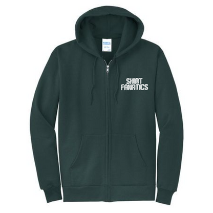 Port & Company Unisex Full Zip Hooded Sweatshirt- Embroidered