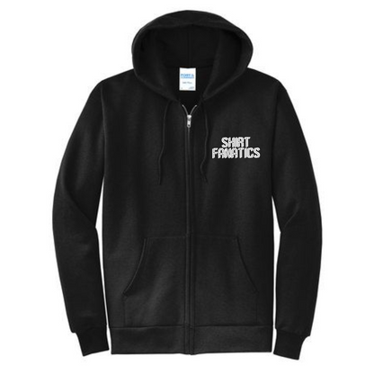 Port & Company Unisex Full Zip Hooded Sweatshirt- Embroidered