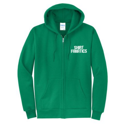 Port & Company Unisex Full Zip Hooded Sweatshirt- Embroidered