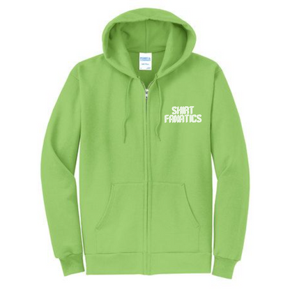 Port & Company Unisex Full Zip Hooded Sweatshirt- Embroidered