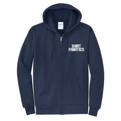 Port & Company Unisex Full Zip Hooded Sweatshirt- Embroidered