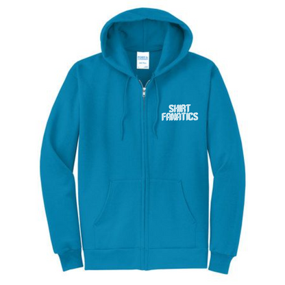 Port & Company Unisex Full Zip Hooded Sweatshirt- Embroidered