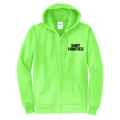 Port & Company Unisex Full Zip Hooded Sweatshirt- Embroidered