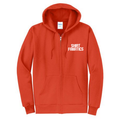 Port & Company Unisex Full Zip Hooded Sweatshirt- Embroidered
